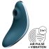 Satisfyer Vulva Lover 1 - акумулаторен вълнов клиторен вибратор (син)