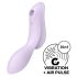 Satisfyer Curvy Trinity 2 - вълнуващ 2в1 вибратор (лилав)