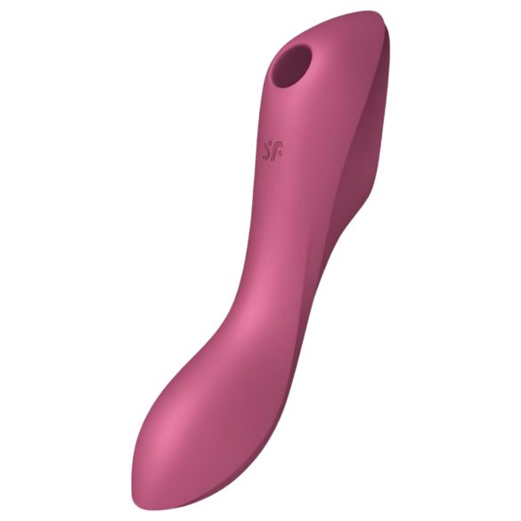 Сатисфаер Curvy Тринити 3 - 2 в 1 вибратор с въздушни вълни (червен)