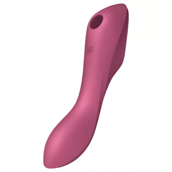 Satisfyer Curvy Trinity 3 - въздушен и вибриращ стимулатор 2в1 - червен