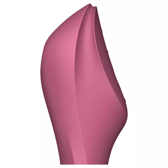 Satisfyer Curvy Trinity 3 - въздушен и вибриращ стимулатор 2в1 - червен