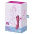 Сатисфаер Curvy Тринити 3 - 2 в 1 вибратор с въздушни вълни (червен)