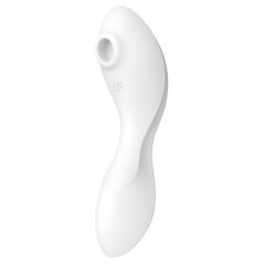   Satisfyer Curvy Trinity 5+ - вибратор и стимулация 2в1 - бял