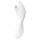 Satisfyer Curvy Trinity 5+ - умен 2в1 вибратор (бял)