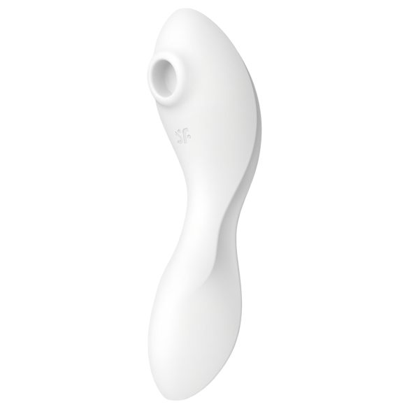 Сатисфайер Curvy Trinity 5+ - умен 2в1 вибратор (бял)