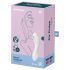 Сатисфайер Curvy Trinity 5+ - умен 2в1 вибратор (бял)