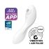 Сатисфайер Curvy Trinity 5+ - умен 2в1 вибратор (бял)