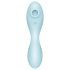 Satisfyer Curvy Trinity 5+ - интелигентен 2в1 вибратор (син)