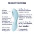 Satisfyer Curvy Trinity 5+ - интелигентен 2в1 вибратор (син)