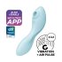 Satisfyer Curvy Trinity 5+ - интелигентен 2в1 вибратор (син)