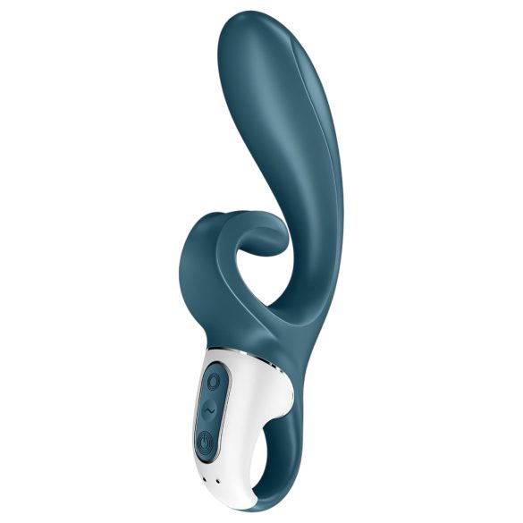 Satisfyer Hug Me - умен вибратор с клиторен приставка (син)