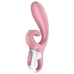   Satisfyer Hug Me - вибратор с клиторен стимулатор - смарт, розов