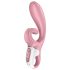 Satisfyer Hug Me - умен клиторен вибратор с гъвкаво рамо (розов)