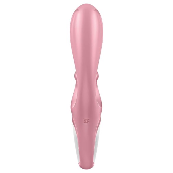 Satisfyer Hug Me - вибратор с клиторен стимулатор - смарт, розов