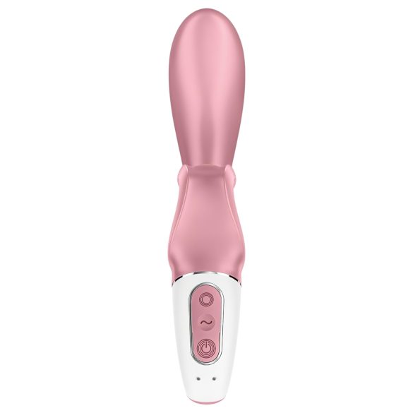 Satisfyer Hug Me - вибратор с клиторен стимулатор - смарт, розов