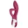 Satisfyer Embrace Me - вибратор с клиторен стимулатор - акумулаторен - червен