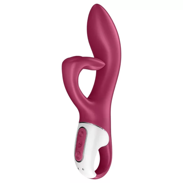 Satisfyer Embrace Me - вибратор с клиторен стимулатор - акумулаторен - червен