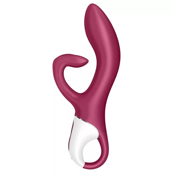 Satisfyer Embrace Me - вибратор с клиторен стимулатор - акумулаторен - червен