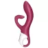 Satisfyer Embrace Me - вибратор с клиторен стимулатор - акумулаторен - червен
