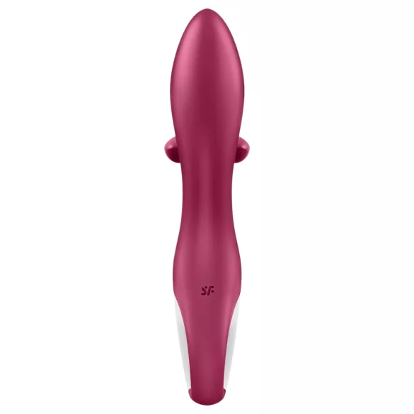 Satisfyer Embrace Me - вибратор с клиторен стимулатор - акумулаторен - червен