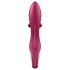 Satisfyer Embrace Me - акумулаторен вибратор с клиторна приставка (червен)