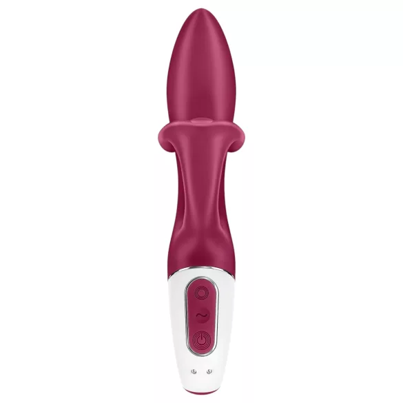 Satisfyer Embrace Me - вибратор с клиторен стимулатор - акумулаторен - червен