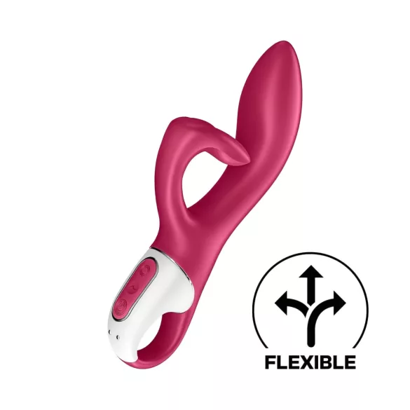 Satisfyer Embrace Me - вибратор с клиторен стимулатор - акумулаторен - червен
