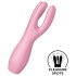 Satisfyer Threesome 3 - Акумулаторен вибратор за клитор (розов)