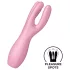 Satisfyer Threesome 3 - клиторен вибратор с акумулатор - розов