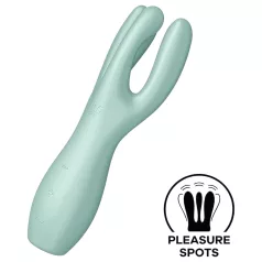   Satisfyer Threesome 3 - акумулаторен вибратор за клитор (мента)