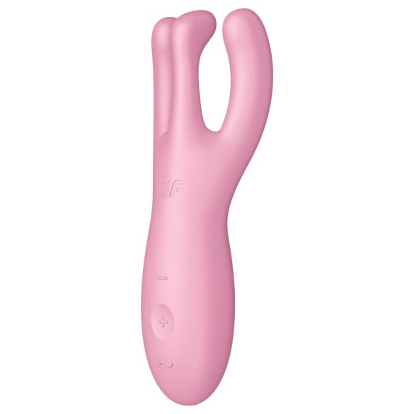 Satisfyer Threesome 4 - Интелигентен клиторен вибратор (розов)