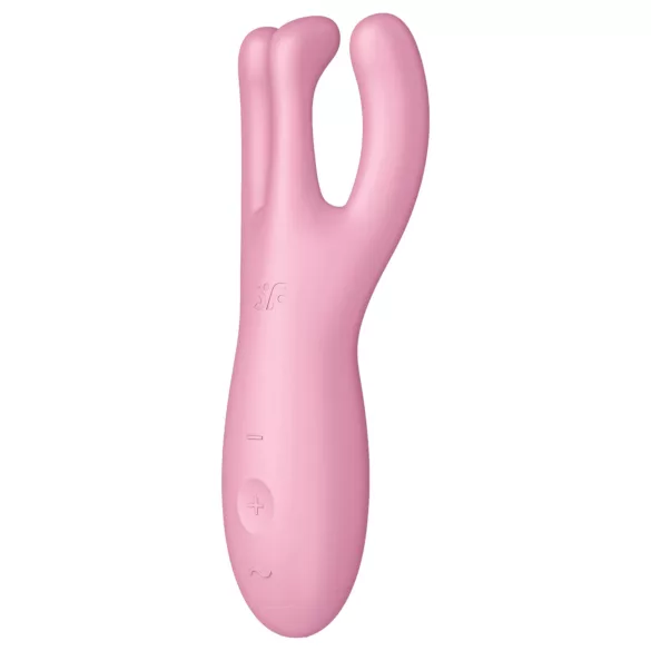Satisfyer Threesome 4 - вибратор за клитор с управление чрез приложение (розов)