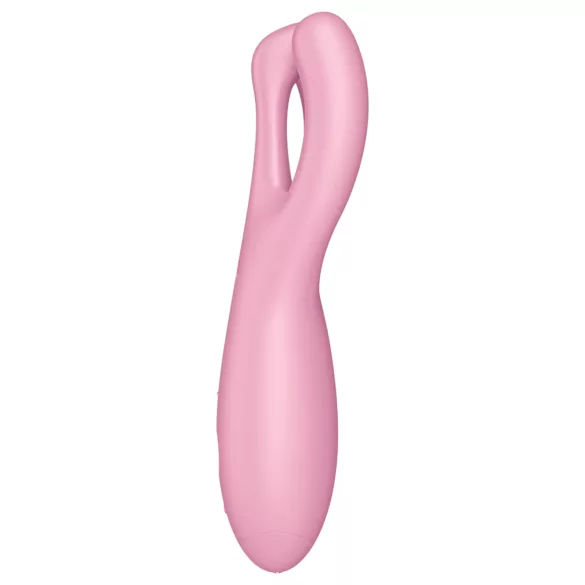 Satisfyer Threesome 4 - вибратор за клитор с управление чрез приложение (розов)