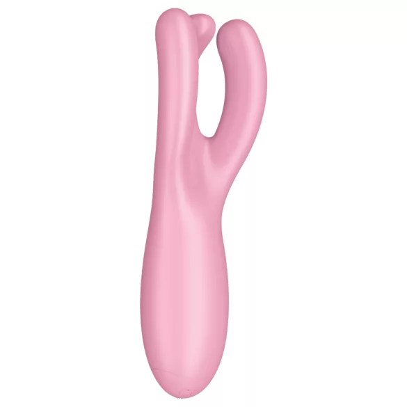 Satisfyer Threesome 4 - вибратор за клитор с управление чрез приложение (розов)