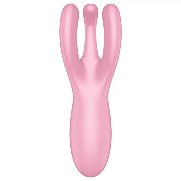 Satisfyer Threesome 4 - вибратор за клитор с управление чрез приложение (розов)
