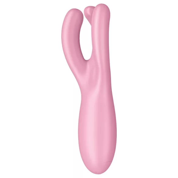 Satisfyer Threesome 4 - вибратор за клитор с управление чрез приложение (розов)