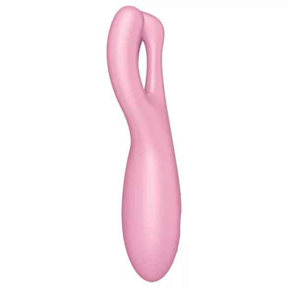 Satisfyer Threesome 4 - вибратор за клитор с управление чрез приложение (розов)