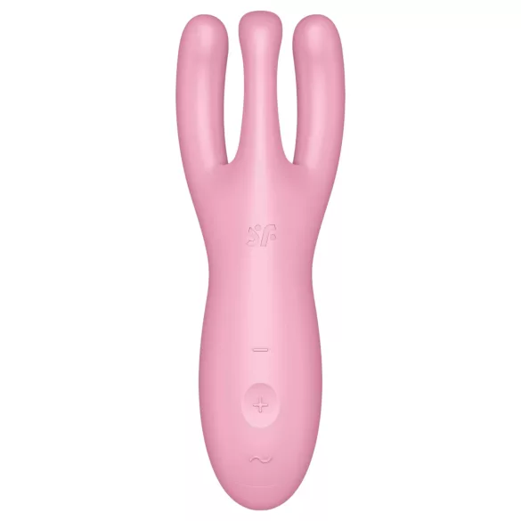 Satisfyer Threesome 4 - вибратор за клитор с управление чрез приложение (розов)