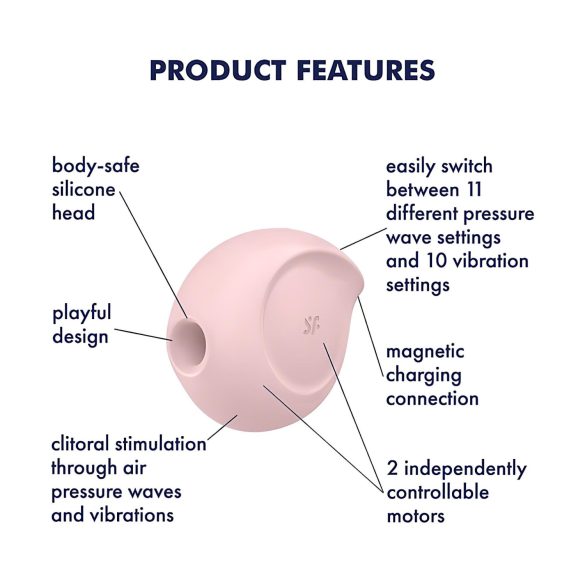 Satisfyer Sugar Rush - вибратор за клитор с въздушни вълни - розов