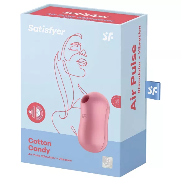 Satisfyer Cotton Candy - вибратор за клитор с въздушни вълни - корал