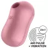 Satisfyer Cotton Candy - вибратор за клитор с въздушни вълни - корал