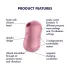 Satisfyer Cotton Candy - вибратор за клитор с въздушни вълни - корал