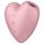 Satisfyer Cutie Heart - вибратор със засмукващи вълни (розов)