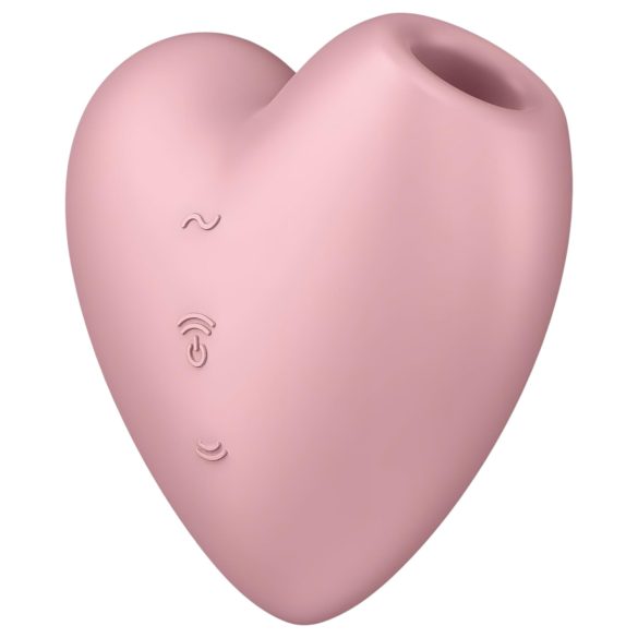 Satisfyer Cutie Heart - вибратор със засмукващи вълни (розов)
