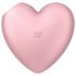 Satisfyer Cutie Heart - вибратор със засмукващи вълни (розов)