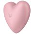 Satisfyer Cutie Heart - вибратор със засмукващи вълни (розов)