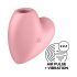 Satisfyer Cutie Heart - вибратор със засмукващи вълни (розов)