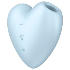   Satisfyer Cutie Heart - вибратор с въздушни вълни за клитор - акумулаторен, син