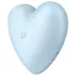 Satisfyer Cutie Heart - вибратор с въздушни вълни за клитор - акумулаторен, син