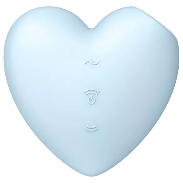 Satisfyer Cutie Heart - вибратор с въздушни вълни за клитор - акумулаторен, син